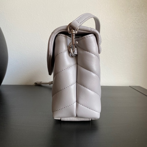 EUC Saint Laurent Toy Loulou Crossbody Bag Gray - Picture 7 of 16